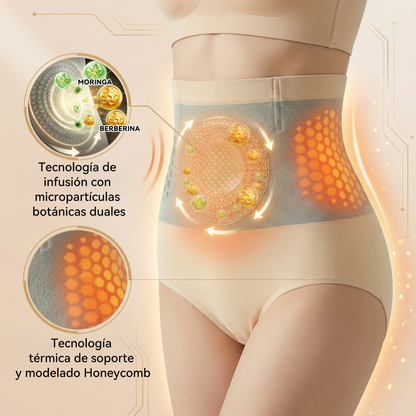 🙆‍♀️🙆‍♀️ GFOUK® 2026 Versión Mejorada Plus | 🥰 Shorts Quemagrasas 4 en 1 con Moringa, Berberina y Micro-Partículas Esculpidoras