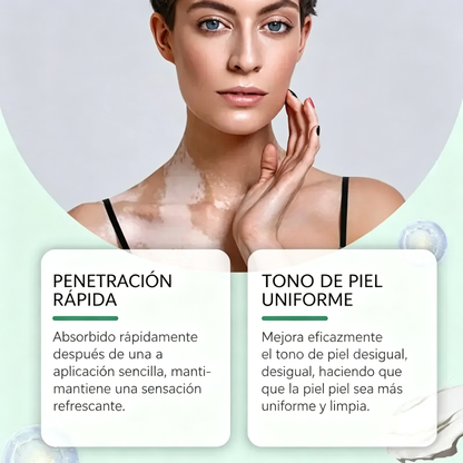 Crema de cuidado para piel con manchas blancas