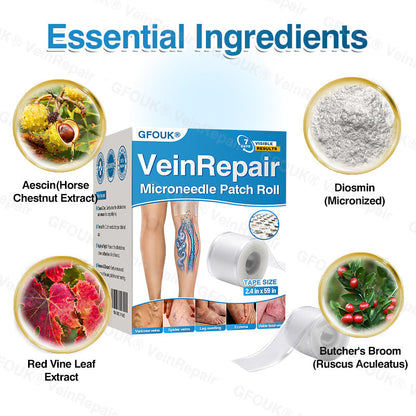 es🏆✅️🏃NREOEO® Parche de microagujas para reparación de venas⚡Alivio instantáneo, resultados a largo plazo