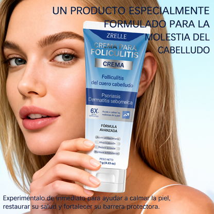 Crema para la foliculitis | Calma y ayuda a eliminar los granitos del cuero cabelludo, la cara, el cuerpo y los glúteos | Para vellos encarnados, irritación por afeitado y acné