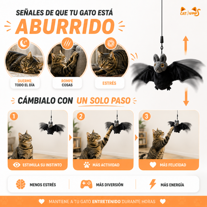 Murciélago Volador Interactivo para Gatos