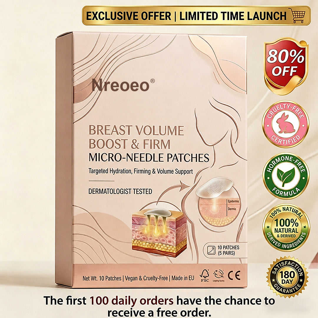 💧💥Nreoeo® 👩‍⚕️ Targeted Breast Enhancement Advanced Nano Microneedle Patch💃